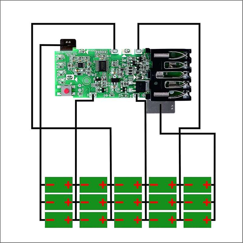 18V 9.0Ah Battery Case Replacement for Milwaukeee, Battery Replacement Repair Kit Part(No Battery In