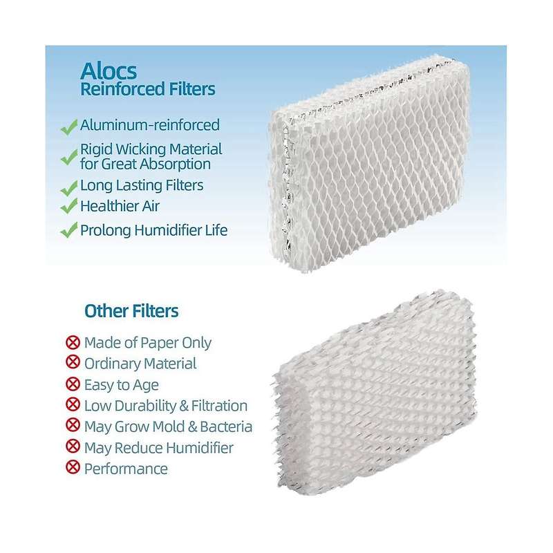 18pcs Wf813 Humidifier Filter Humidifier Wick Filter Replacement Compatible for Relion Rcm-832 Rcm-