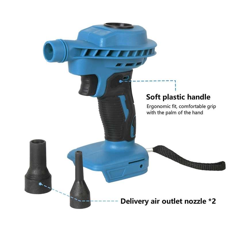18v Cordless Air Duster Blower Electric Compressed Canned Air Spray Computer Keyboard Cleaning for B