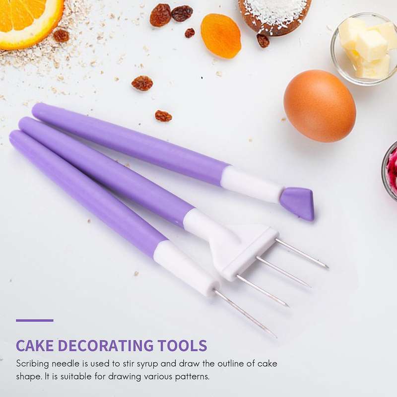 19 Pcs Cake Decorating Tool Set,cookie Sugar Brushes Tweezers Cake Decorating Supplies for Cookie C