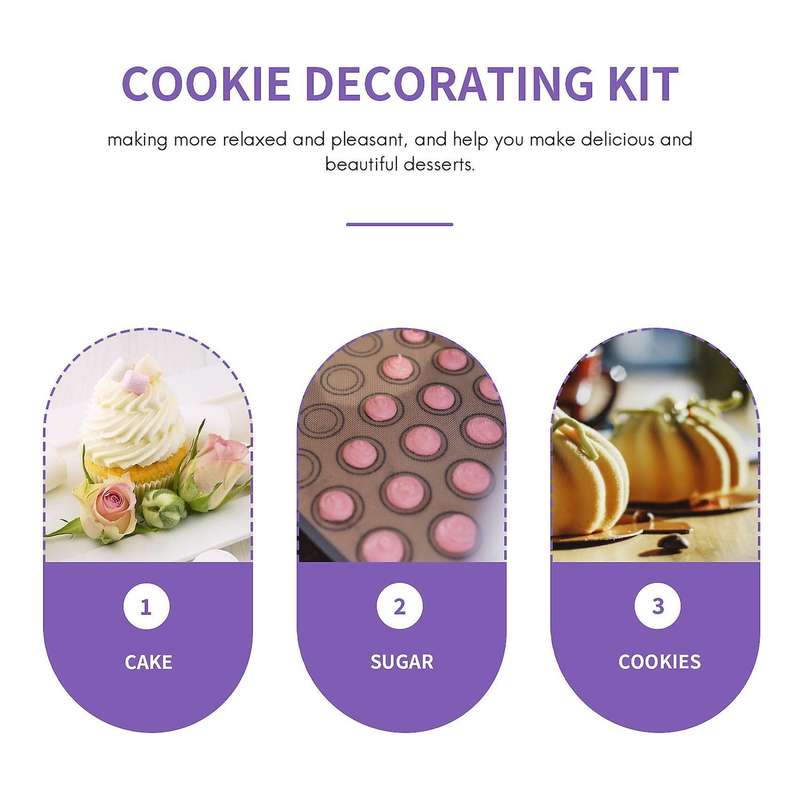 19 Pcs Cake Decorating Tool Set,cookie Sugar Brushes Tweezers Cake Decorating Supplies for Cookie C