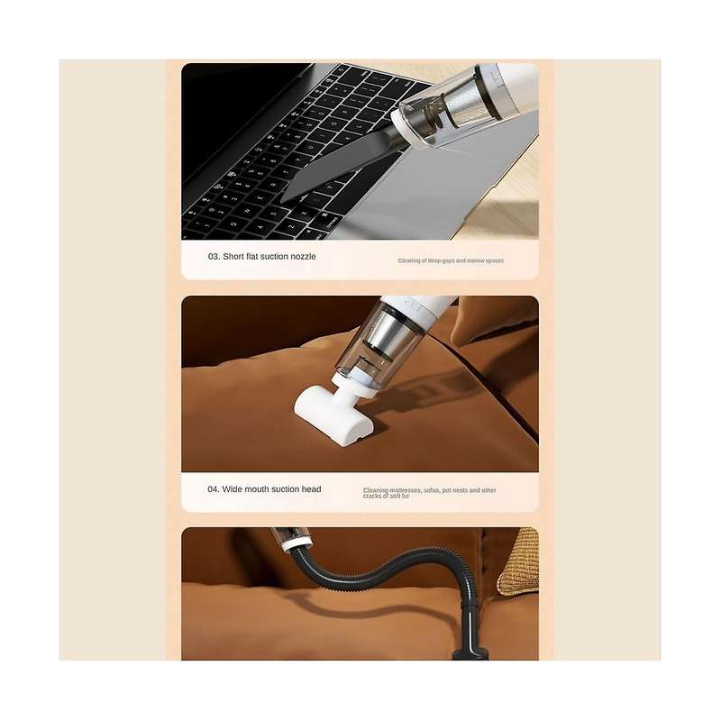 19000pa Car Vacuum Cleaner Wireless Mini Handheld Vacuum Cleaner Portable Dual Use for Car Home Des