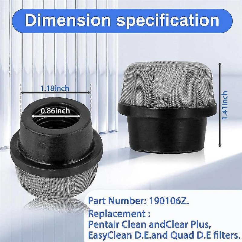 190106z Screen Cap Air Bleeder Screen Replacement for Clean and Clear Plus, Easyclean D.e.and D.e F