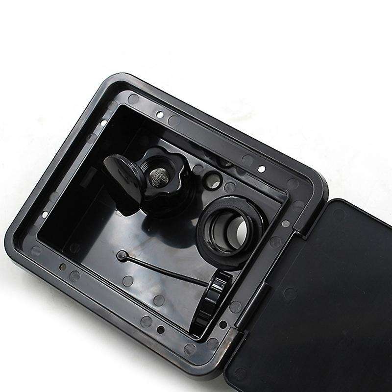 193X164.5 mm RV Hatch Cover Accessories Lockable Water Inlet Parts with Keys Square Threaded Fill Di