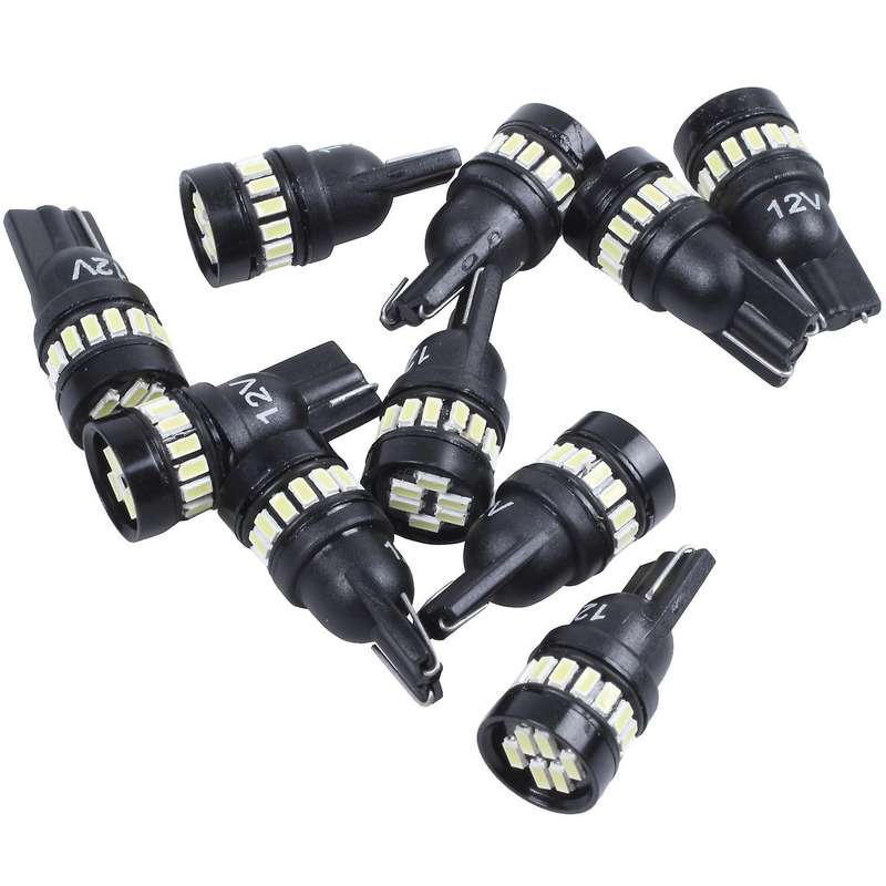 194 Led Light Bulb,Super Bright White 168 2825 W5W T10 Wedge 24-Smd 3014 Chipsets Led Replacement Bu