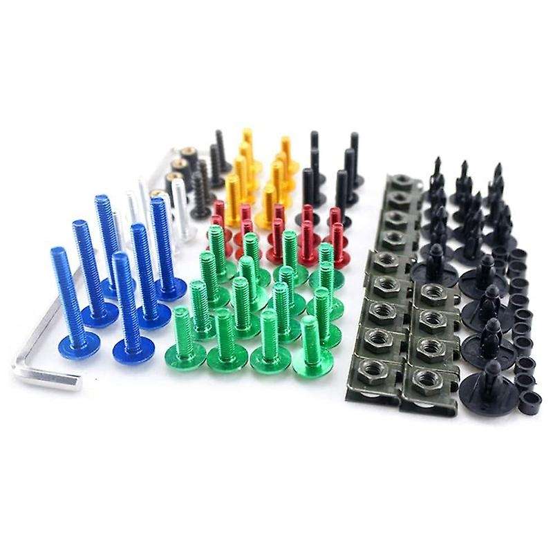 195PCS Motorcycle Fairing Bolts Screw Kit for 1199 1098 899 848 Panigale Corse 1000 Gold