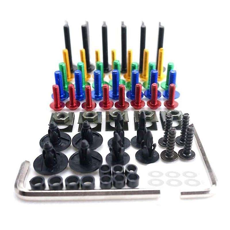 195PCS Motorcycle Fairing Bolts Screw Kit for 1199 1098 899 848 Panigale Corse 1000 Gold