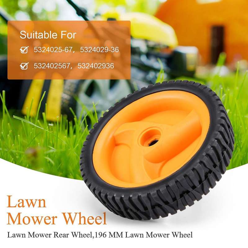 196 MM Lawn Mower Wheel Compatible Husqvarnaa Compatible McCulloch 5324025-67