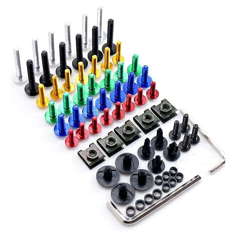 195PCS Motorcycle Fairing Bolts Screw Kit for 1199 1098 899 848 Panigale Corse 1000 Silver