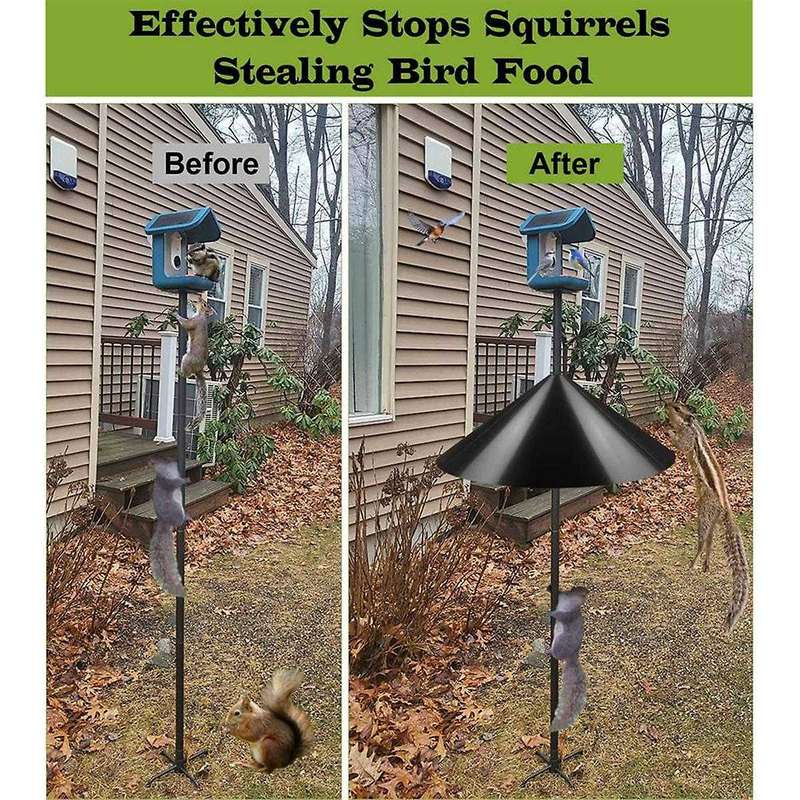 19in Loose Rat Guard for Bird Feeder Pole,outer Pole Mount Plug Bird Feeder Protective Cover,for Out