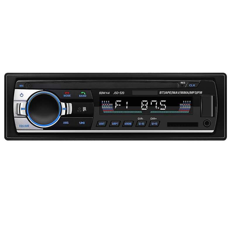 1Din Car MP3 Player Bluetooth Autoradio Stereo Radio FM AUX Input Receiver SD USB Music Player 12V M