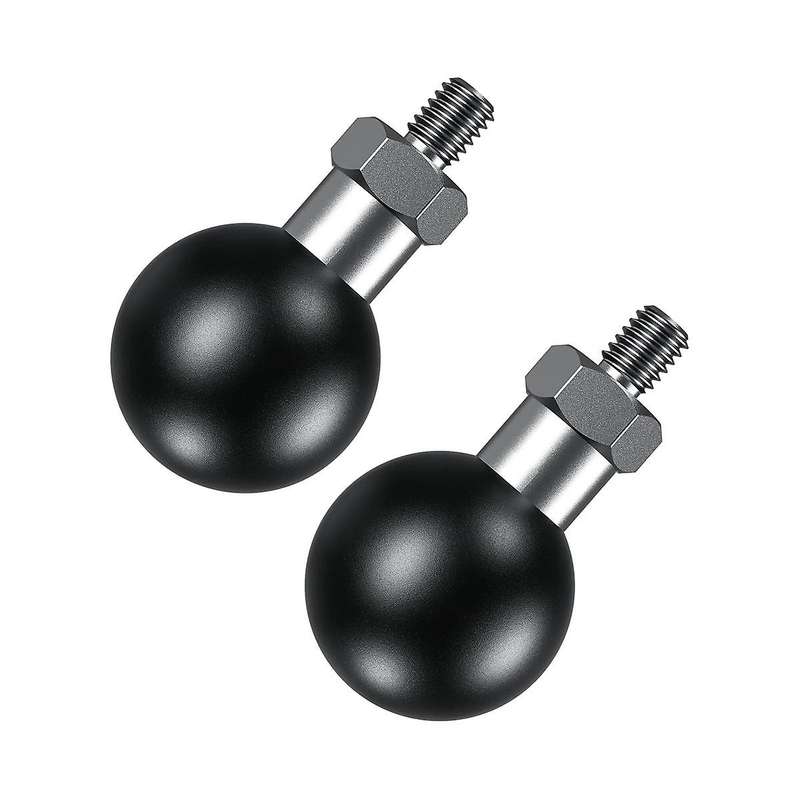 1Inch Ball Adapter with M6 x 1.0 Threaded Post Compatible for B Size 1 Inch Ball Double Socket Arm
