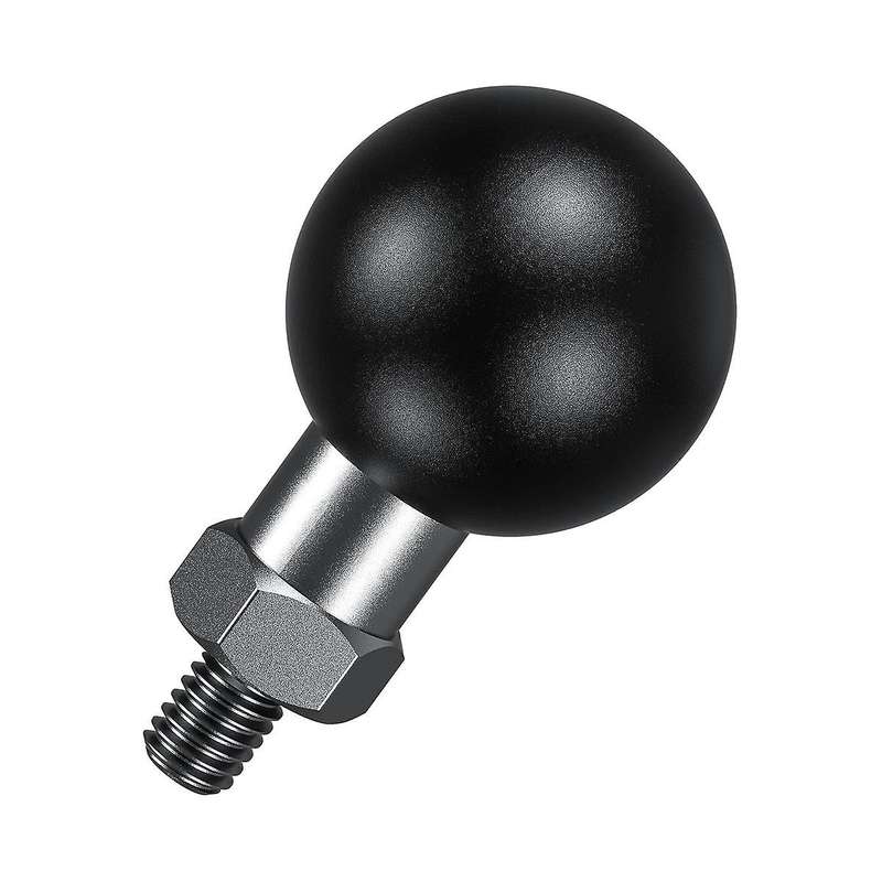 1Inch Ball Adapter with M6 x 1.0 Threaded Post Compatible for B Size 1 Inch Ball Double Socket Arm