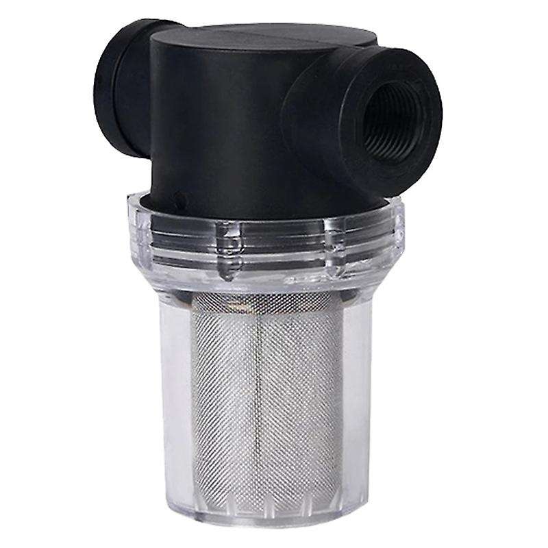 1inch Garden Filter Plastic Transparent Irrigation System Impurity Filter Aquaculture Household Wate