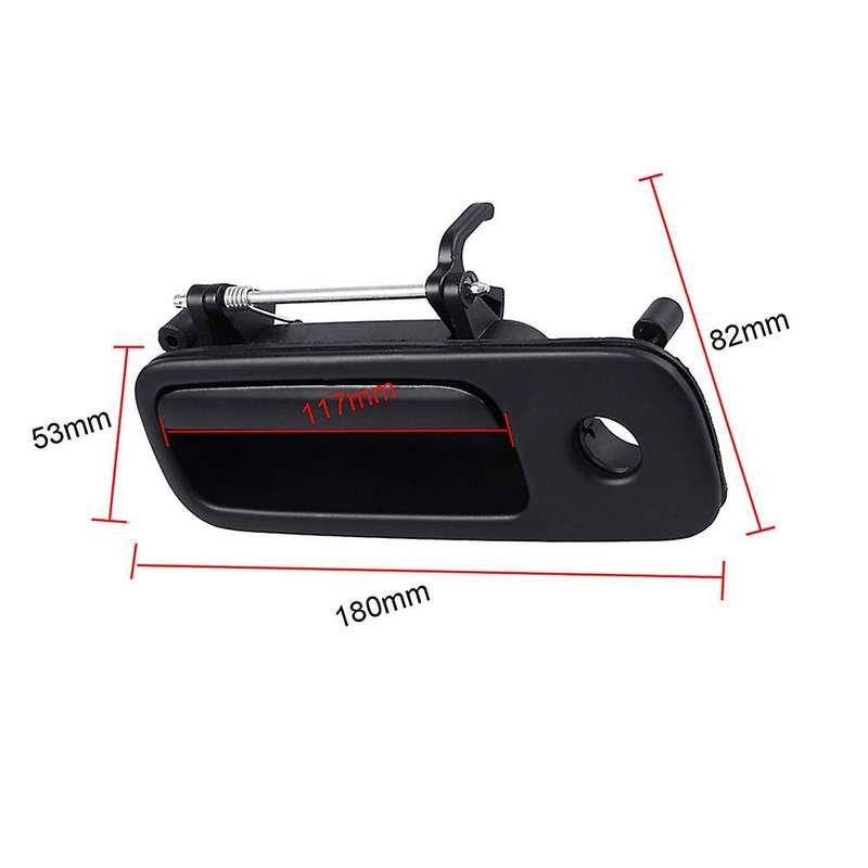 1J6827565B Black Rear Boot Luggage Door Lock Handle Exterior Out Trunk Handle for Golf MK4 -MK3