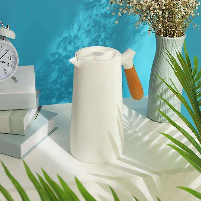 1l Glass Liner Vacuum Flask Hot Water Jug Home Office Insulation Leakproof Hot Water Pot for Coffee