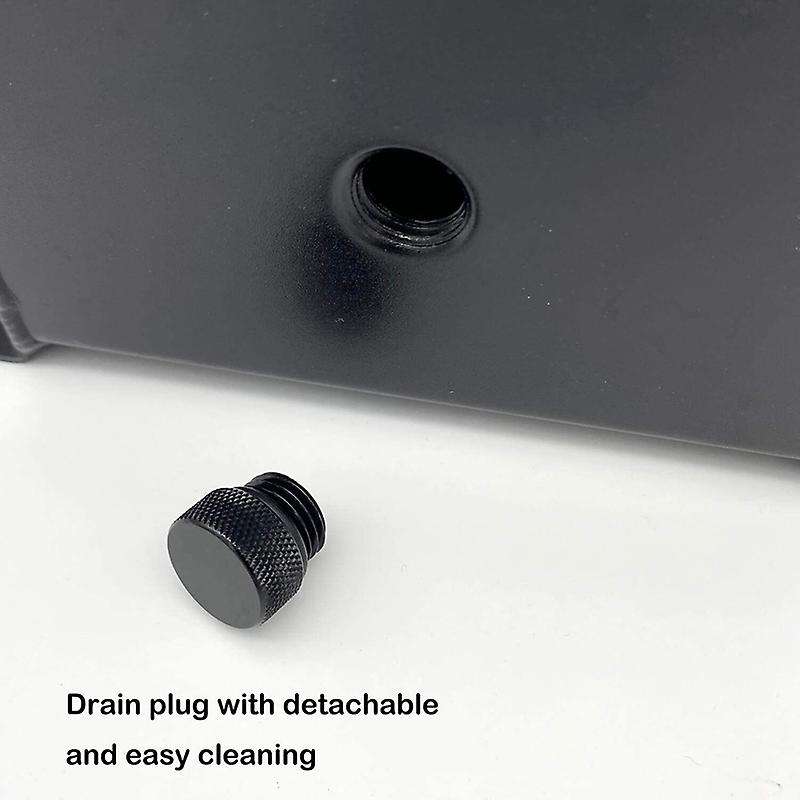 1L Black Aluminum Alloy Radiator Coolant Overflow Expansion Tank Recovery Water Tank Reservoir Unive