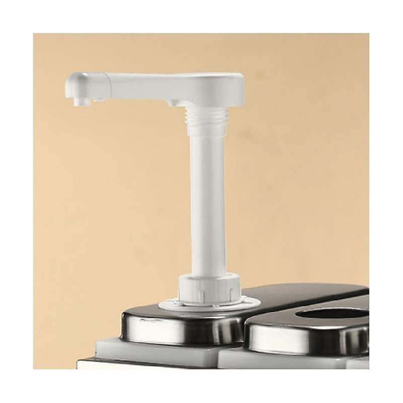 1l Sauce Dispenser Pump Stainless Steel Condiment Pump Station Condiment Pump Dispenser Hand Pressur