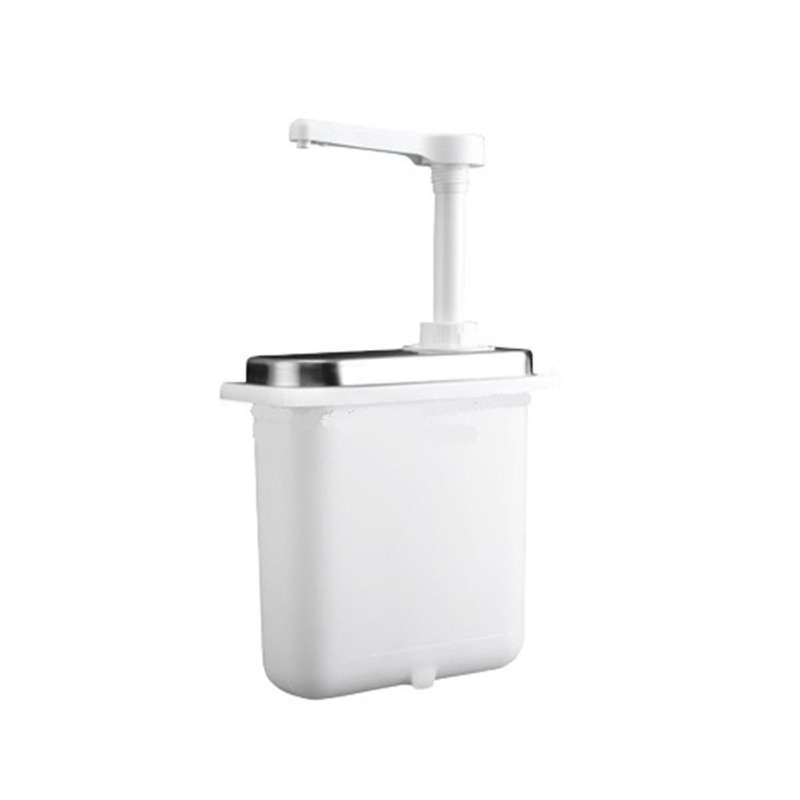 1l Sauce Dispenser Pump Stainless Steel Condiment Pump Station Condiment Pump Dispenser Hand Pressur