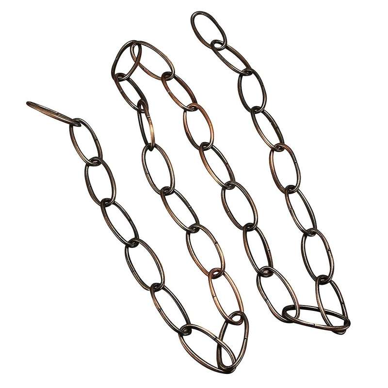 1m Heavy Duty Chain for Vintage Chandelier Hanging Lamp,red Bronze