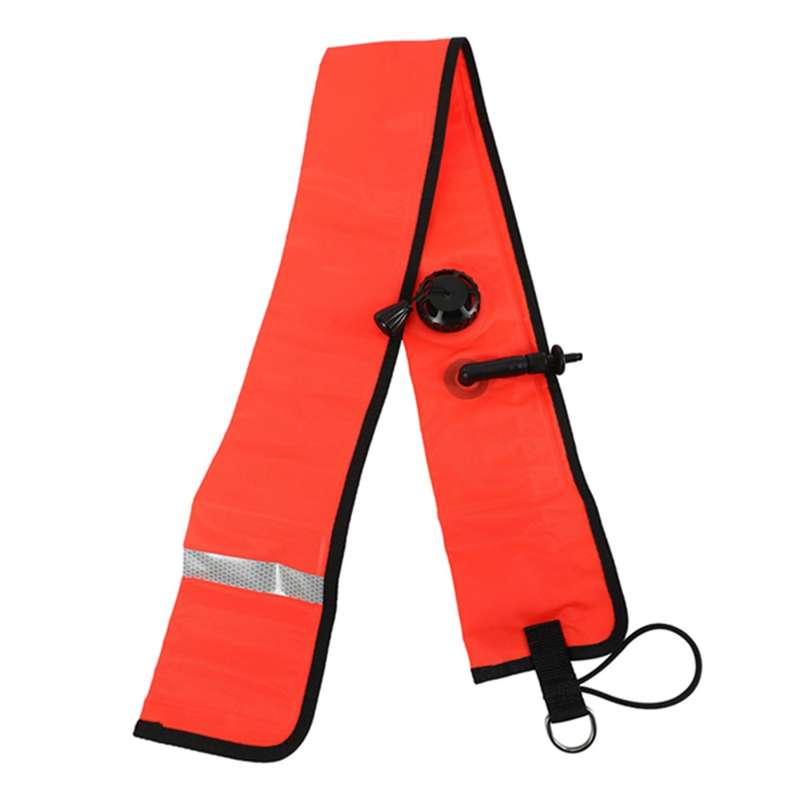 1M Scuba Diving Inflatable Float Signal Tube Sausage,Red