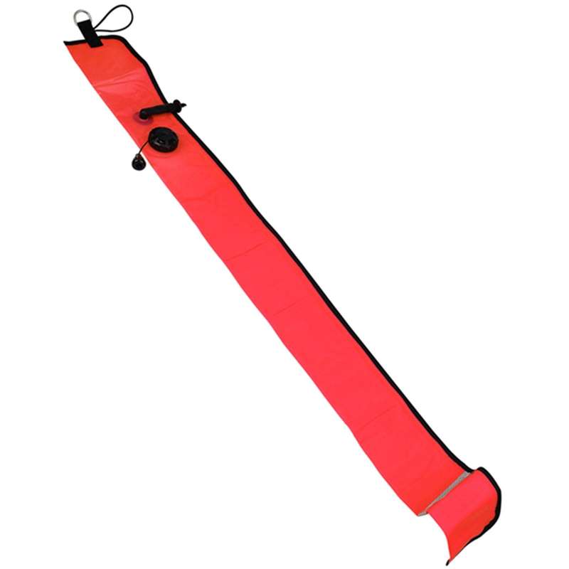 1M Scuba Diving Inflatable Float Signal Tube Sausage,Red