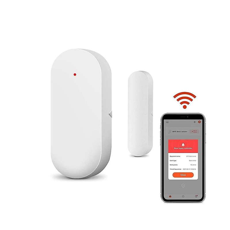 1pack Smart Door Sensor Wifi, Wireless Door Window Detector Alarm, Smart Linkage Window Door Contac