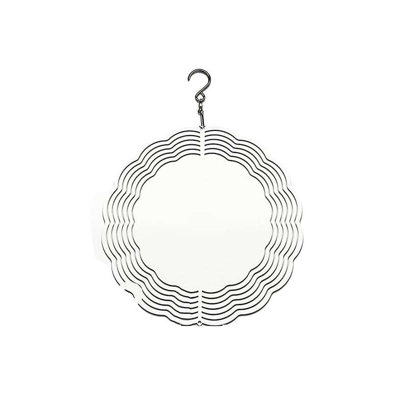 1pack 8 Inch Sublimation Wind Spinner Blanks 3d Wind Spinners Hanging Wind Spinner for Indoor Outdo