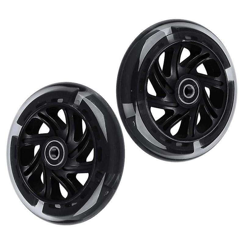 1pair 120mm Children Scooter Led Lights Flashing Wheels with Bearings Front/rear Led Flashing Scoot