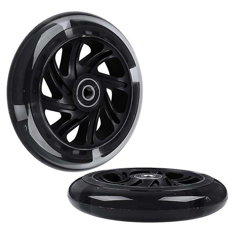 1pair 120mm Children Scooter Led Lights Flashing Wheels with Bearings Front/rear Led Flashing Scoote