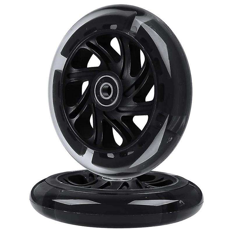 1pair 120mm Children Scooter Led Lights Flashing Wheels with Bearings Front/rear Led Flashing Scoote