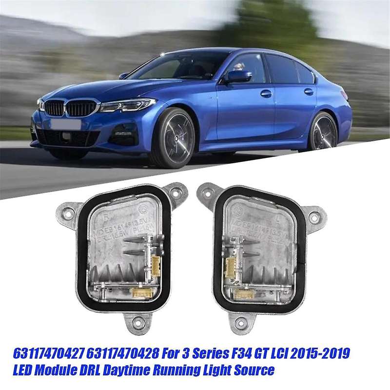 1pair 63117470427 63117470428 for 3 Series F34 Gt 2015-2019 Led Module Control Drl Daytime Running