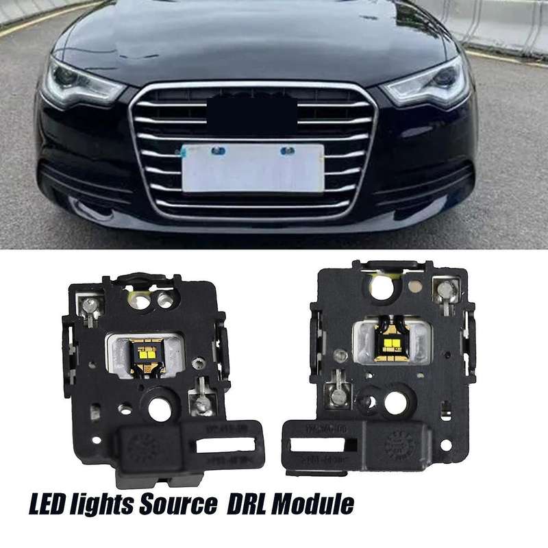 1pair 4led Lights Source Daytime Running Drl Module for A3 S3 Rs3 A6 C7 2013-2016 Car Led Boards