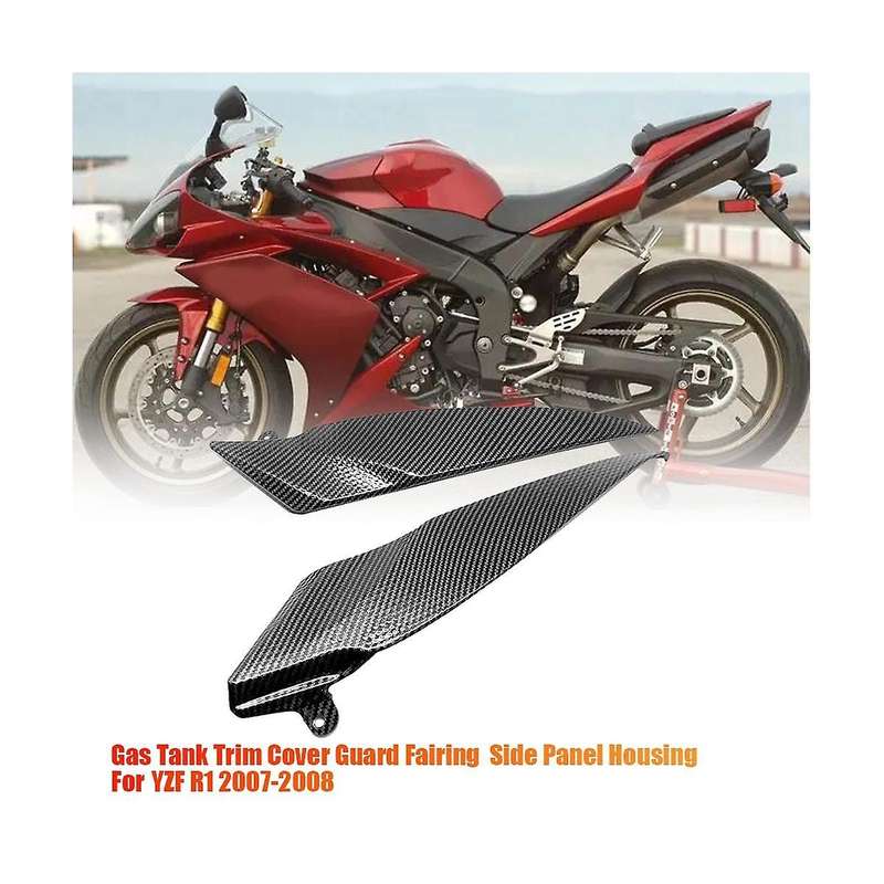 1pair Abs Carbon Gas Tank Trim Cover Guard Fairing for Yzf R1 2007-2008 Motorcycles Fuel Tank Side
