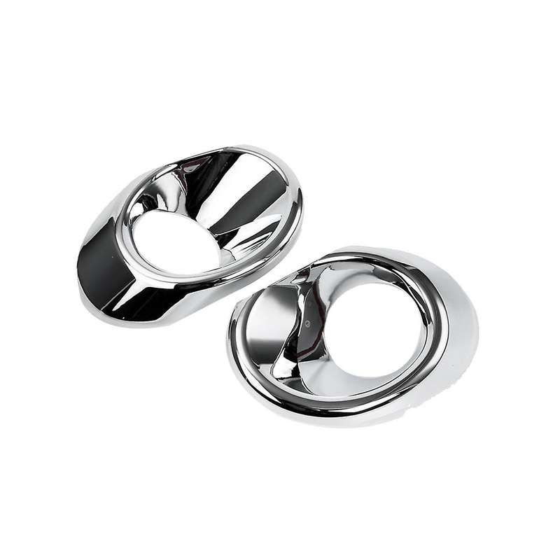 1pair Abs Chrome Front Fog Lamp Cover Trim for S- Scross Sx4 2017-2019 Fog Light Frame Exterior
