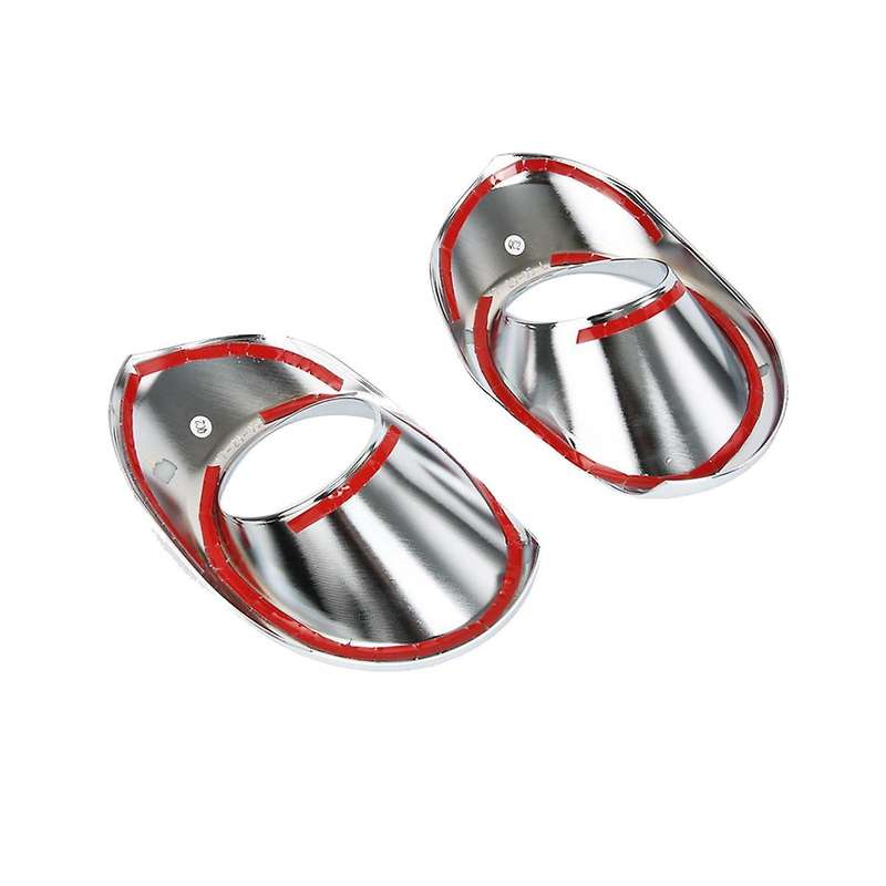 1pair Abs Chrome Front Fog Lamp Cover Trim for S- Scross Sx4 2017-2019 Fog Light Frame Exterior