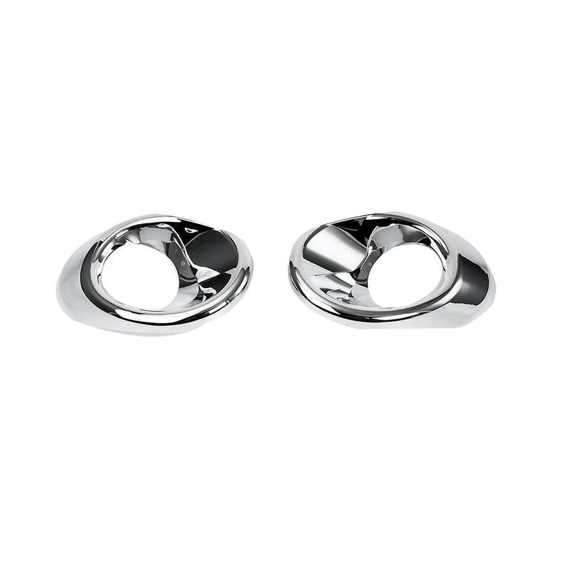 1pair Abs Chrome Front Fog Lamp Cover Trim for S- Scross Sx4 2017-2019 Fog Light Frame Exterior