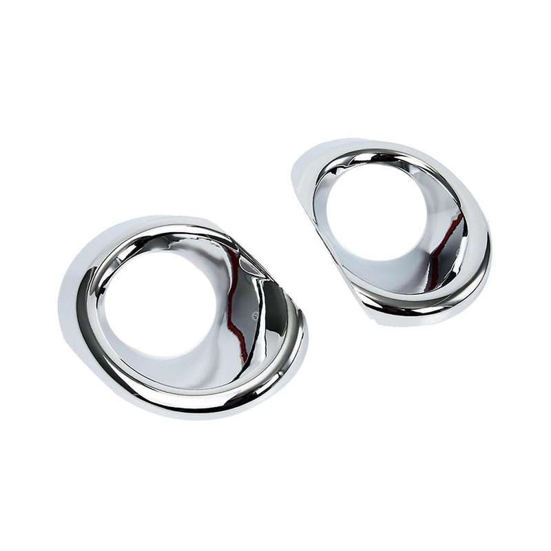 1pair Abs Chrome Front Fog Lamp Cover Trim for S- Scross Sx4 2017-2019 Fog Light Frame Exterior