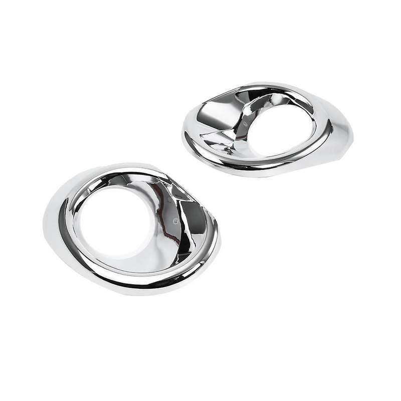 1pair Abs Chrome Front Fog Lamp Cover Trim for S- Scross Sx4 2017-2019 Fog Light Frame Exterior