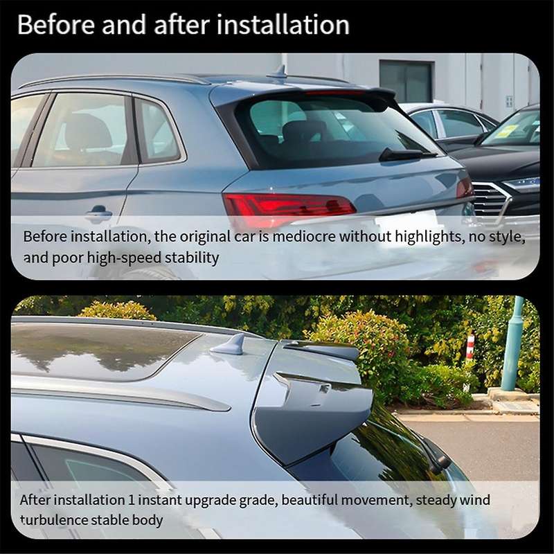 1pair Abt Tail Wing Trim Cover for Q5 2018-2024 Sq5 Car Rear Wing Fixer Spoiler Decorative Combustio
