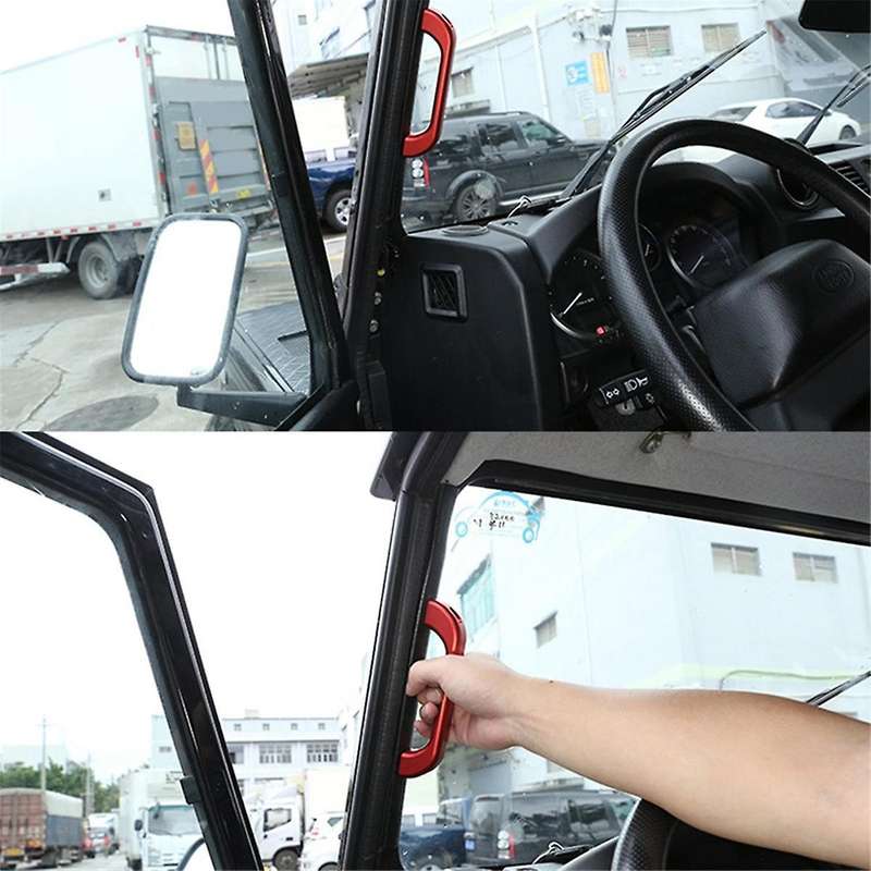 1Pair Alloy A Pillar Grab Handle Trim for 90 110 2004-2018 Car Inner Door Pillar Handle Grip