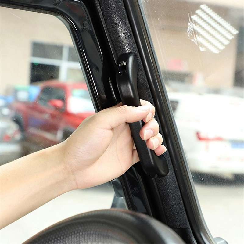 1Pair Alloy A Pillar Grab Handle Trim for 90 110 2004-2018 Car Inner Door Pillar Handle Grip