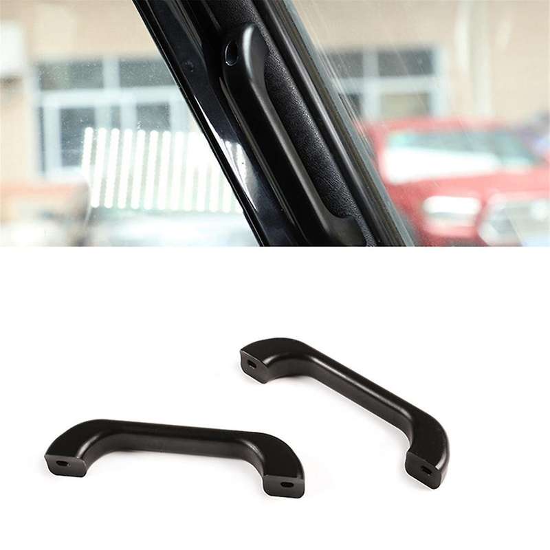 1Pair Alloy A Pillar Grab Handle Trim for 90 110 2004-2018 Car Inner Door Pillar Handle Grip