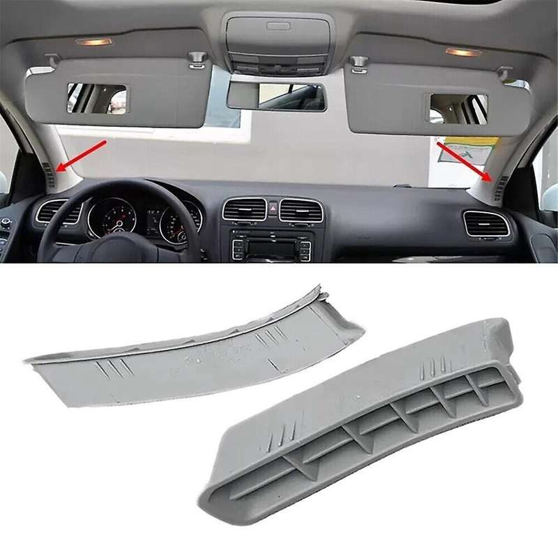 1Pair A-Pillar Air Outlet Front Window Air Conditioning Vents for Golf 6 Golf MK6 2009-2014 Creamy W