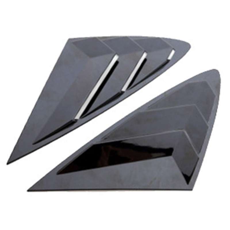 1Pair Black ABS Car Rear Side Window Vent Scoop Louver Fit for DN8 2020 2021