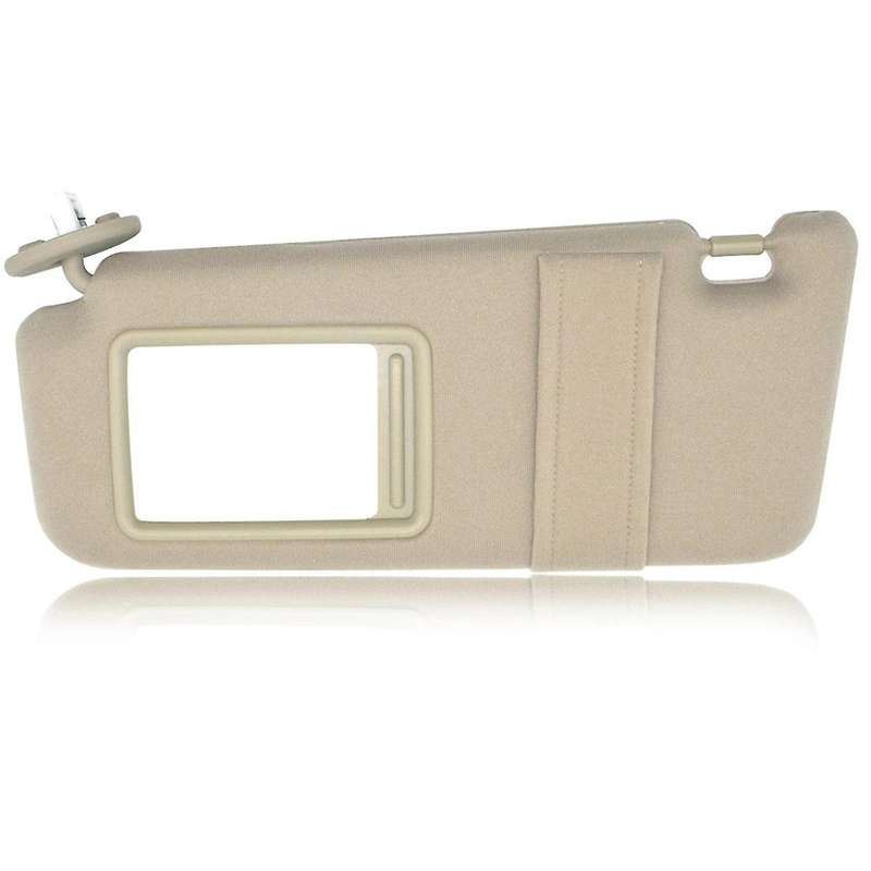 1pair Beige Sun Visor with Mirror Cover Trim for Venza 2009-2016 Sunshade 74320-0t021-a1 74310-0t022