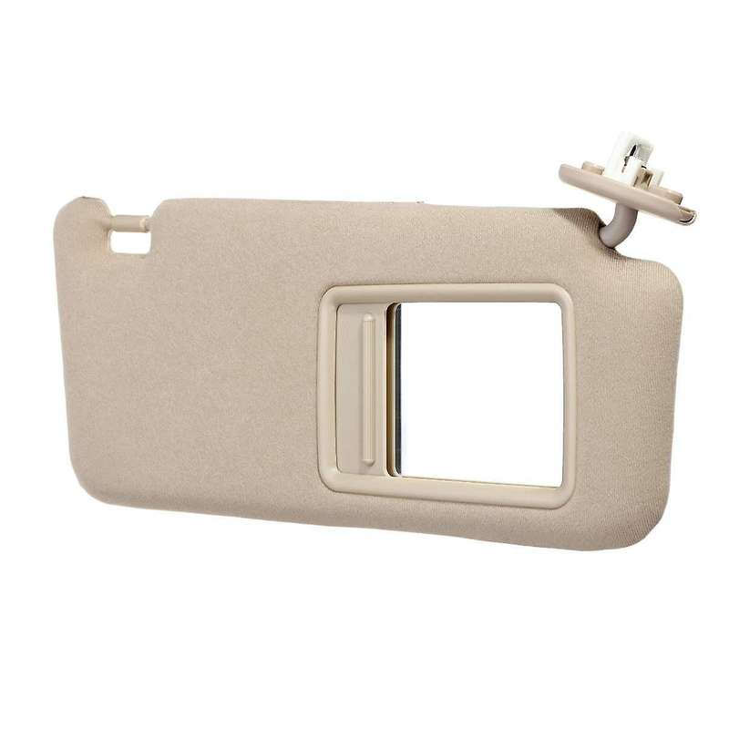 1pair Beige Sun Visor with Mirror Cover Trim for Venza 2009-2016 Sunshade 74320-0t021-a1 74310-0t022