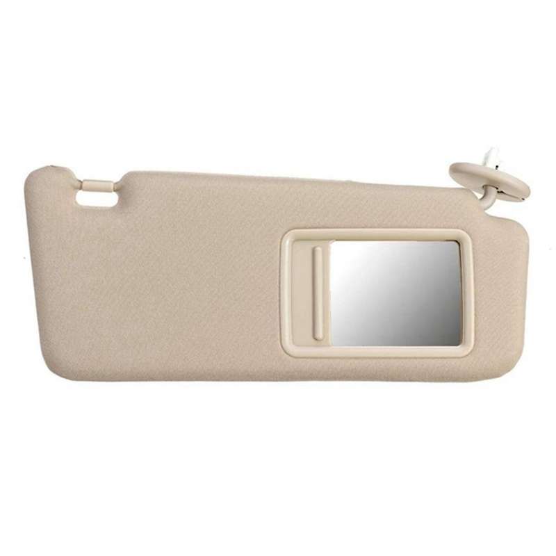 1pair Beige Sun Visor with Mirror Cover Trim for Venza 2009-2016 Sunshade 74320-0t021-a1 74310-0t022