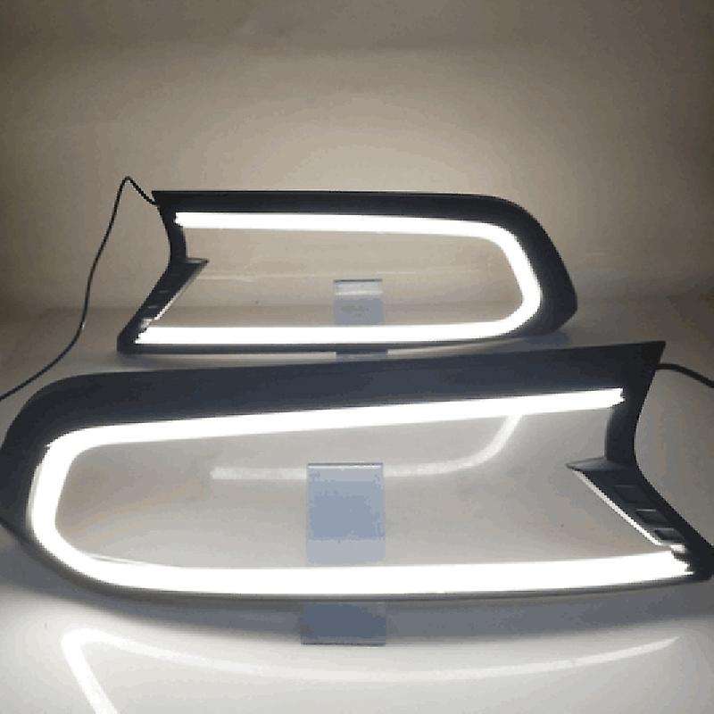 1Pair Brighter Black HeadLight LED Cover Trim ABS Lamp Hood for for T6 2015 2016 2017 2018