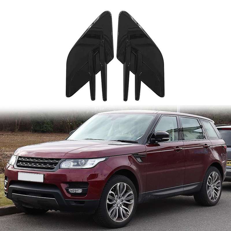 1Pair Bright Black Side Air Flow Vent Grille Grill Side Grilles Grid for Range Sport 2018-2021